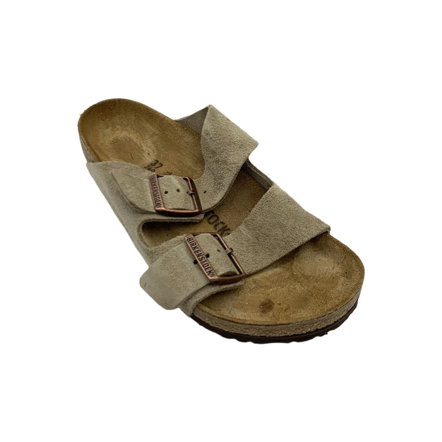 Birkenstock Women's Arizona Suede Sandal Taupe - Medium
